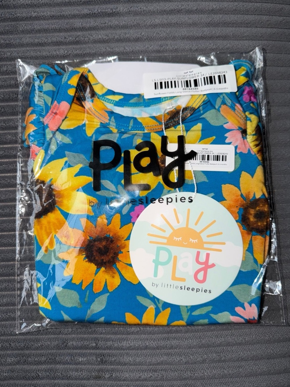 Little Sleepies Blue Sunflower Short Sleeve Tee